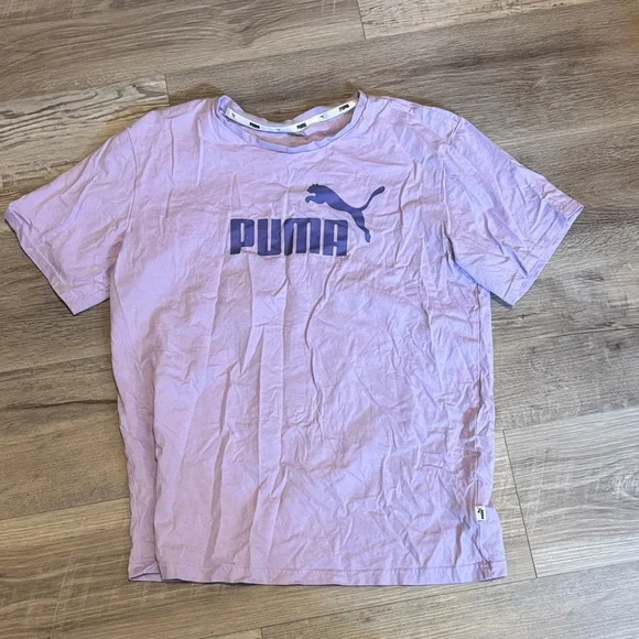 Puma Lavender Tee with Bold Logo - Picture 2 of 5